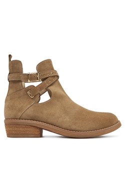 TWINSET Botki 251GCJ030 Beżowy ze sklepu MODIVO w kategorii Botki - zdjęcie 182602672