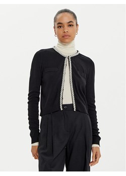 KARL LAGERFELD Kardigan 246W2003 Czarny Slim Fit ze sklepu MODIVO w kategorii Swetry damskie - zdjęcie 182602792
