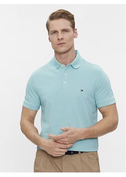 Tommy Hilfiger Polo 1985 MW0MW17771 Niebieski Slim Fit ze sklepu MODIVO w kategorii T-shirty męskie - zdjęcie 182602822