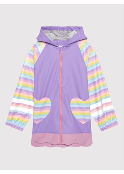 Playshoes Kurtka przeciwdeszczowa 408406 M Fioletowy Regular Fit ze sklepu MODIVO w kategorii Kombinezony i kurtki - zdjęcie 182602860