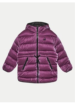 United Colors Of Benetton Kurtka zimowa 2OIMCN05G Fioletowy Regular Fit ze sklepu MODIVO w kategorii Kurtki dziewczęce - zdjęcie 182602884