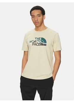 The North Face T-Shirt Mountain Line NF0A87NT Beżowy Regular Fit ze sklepu MODIVO w kategorii T-shirty męskie - zdjęcie 182602941