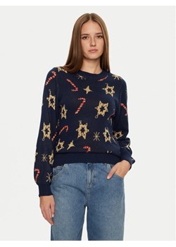 Pieces Sweter Sugar 17152789 Granatowy Regular Fit ze sklepu MODIVO w kategorii Swetry damskie - zdjęcie 182603060