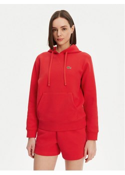 Lacoste Bluza SF8346 Czerwony Regular Fit ze sklepu MODIVO w kategorii Bluzy damskie - zdjęcie 182603252