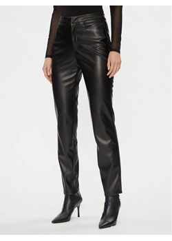 Noisy May Spodnie z imitacji skóry 27026067 Czarny Slim Fit ze sklepu MODIVO w kategorii Spodnie damskie - zdjęcie 182603431