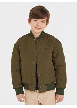 Tommy Hilfiger Kurtka bomber KB0KB08565 Zielony Regular Fit ze sklepu MODIVO w kategorii Kurtki chłopięce - zdjęcie 182603444