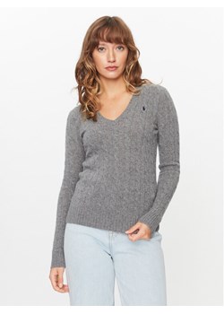 Polo Ralph Lauren Sweter 211910422013 Szary Regular Fit ze sklepu MODIVO w kategorii Swetry damskie - zdjęcie 182603460