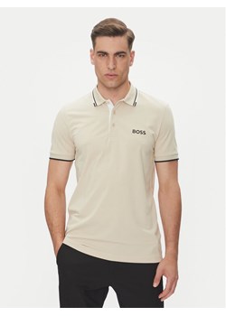 BOSS Polo Paddy Pro 50469102 Beżowy Regular Fit ze sklepu MODIVO w kategorii T-shirty męskie - zdjęcie 182603610
