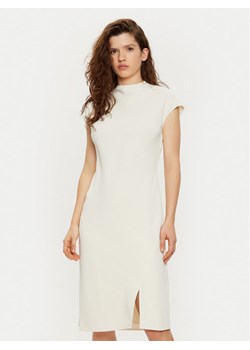 Calvin Klein Sukienka codzienna Heavy Crepe Ss Bodycon Dress K20K208091 Biały Slim Fit ze sklepu MODIVO w kategorii Sukienki - zdjęcie 182603633