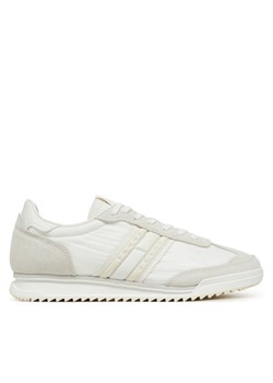 Tommy Jeans Sneakersy Tjm Retro Runner Cleated EM0EM01527 Biały ze sklepu MODIVO w kategorii Buty sportowe męskie - zdjęcie 182603872