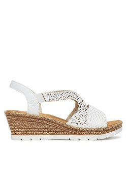 Rieker Sandały 61916-80 Biały ze sklepu MODIVO w kategorii Espadryle damskie - zdjęcie 182603983