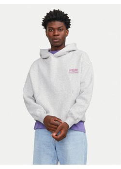 Jack&Jones Bluza Santorini 12253126 Biały Oversize ze sklepu MODIVO w kategorii Bluzy męskie - zdjęcie 182604071