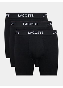 Lacoste Komplet 3 par bokserek 6H3420 Czarny Regular Fit ze sklepu MODIVO w kategorii Majtki męskie - zdjęcie 182604153