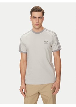 adidas T-Shirt adicolor Classics 3-Stripes JN7016 Szary Slim Fit ze sklepu MODIVO w kategorii T-shirty męskie - zdjęcie 182604222