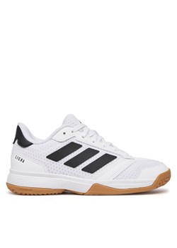 adidas Buty halowe Ligra 8 Indoor Shoes Kids IH8244 Biały ze sklepu MODIVO w kategorii Buty sportowe dziecięce - zdjęcie 182604280