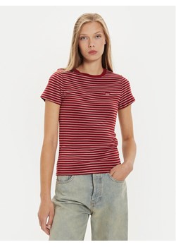 Levi's® T-Shirt Essential Housemark 000KK-0005 Czerwony Slim Fit ze sklepu MODIVO w kategorii Bluzki damskie - zdjęcie 182604324