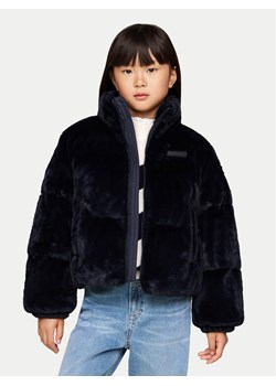 Tommy Hilfiger Futro New York KG0KG08369 Granatowy Loose Fit ze sklepu MODIVO w kategorii Kurtki dziewczęce - zdjęcie 182604374