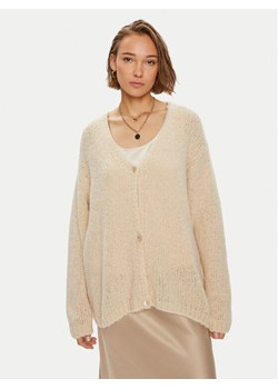 Weekend Max Mara Kardigan 2425346011 Écru Regular Fit ze sklepu MODIVO w kategorii Swetry damskie - zdjęcie 182604571