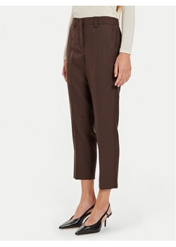 Marella Chinosy Lazzara 2423136075 Brązowy Slim Fit ze sklepu MODIVO w kategorii Spodnie damskie - zdjęcie 182604762