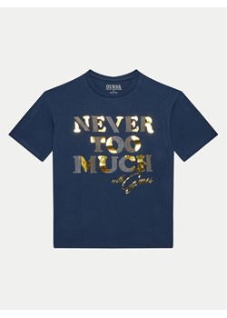 Guess T-Shirt J4YI41 K6YW4 Niebieski Regular Fit ze sklepu MODIVO w kategorii T-shirty chłopięce - zdjęcie 182604784