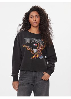 Tommy Jeans Bluza Vintage Eagle DW0DW16415 Czarny Cropped Fit ze sklepu MODIVO w kategorii Bluzy damskie - zdjęcie 182604854