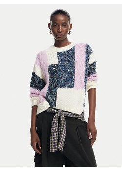 Desigual Sweter Edmonton 24WWJF19 Kolorowy Regular Fit ze sklepu MODIVO w kategorii Swetry damskie - zdjęcie 182604870