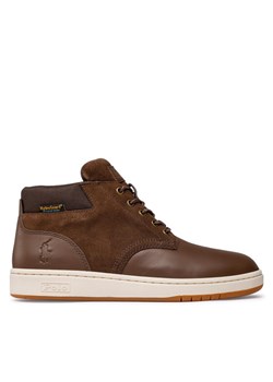 Polo Ralph Lauren Trzewiki Sneaker Boot 809855863003 Brązowy ze sklepu MODIVO w kategorii Buty zimowe męskie - zdjęcie 182605063