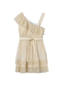 Mayoral Sukienka elegancka 6977 Beżowy Regular Fit ze sklepu MODIVO w kategorii Sukienki dziewczęce - zdjęcie 182605072