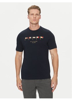 Tommy Hilfiger T-Shirt Multi Flags MW0MW38616 Granatowy Regular Fit ze sklepu MODIVO w kategorii T-shirty męskie - zdjęcie 182605074
