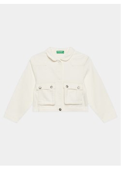 United Colors Of Benetton Kurtka jeansowa 22C2CN04D Écru Regular Fit ze sklepu MODIVO w kategorii Kurtki męskie - zdjęcie 182605083