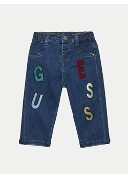 Guess Jeansy N4YA03 D4CA0 Granatowy Regular Fit ze sklepu MODIVO w kategorii Spodnie dziewczęce - zdjęcie 182605203