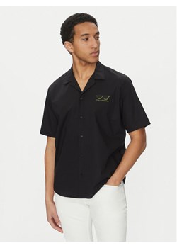 KARL LAGERFELD Koszula 605443 552600 Czarny Relaxed Fit ze sklepu MODIVO w kategorii Koszule męskie - zdjęcie 182605340