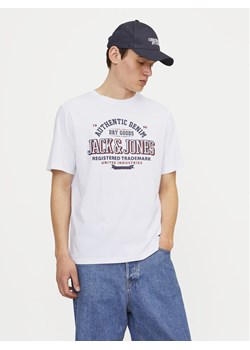 Jack&Jones T-Shirt Logo 12254862 Biały Standard Fit ze sklepu MODIVO w kategorii T-shirty męskie - zdjęcie 182605363