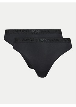 Emporio Armani Underwear Komplet 2 par stringów 163333 4R235 00020 Czarny ze sklepu MODIVO w kategorii Majtki damskie - zdjęcie 182605424