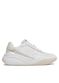 Calvin Klein Sneakersy Cloud Wedge Lace Up-Pearlized HW0HW02040 Biały ze sklepu MODIVO w kategorii Buty sportowe damskie - zdjęcie 182605452