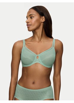 Triumph Biustonosz z fiszbiną Signature Sheer 10215906 Zielony ze sklepu MODIVO w kategorii Biustonosze - zdjęcie 182605493