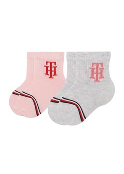 Tommy Hilfiger Zestaw 2 par wysokich skarpet dziecięcych 701220276 Kolorowy ze sklepu MODIVO w kategorii Skarpetki dziecięce - zdjęcie 182605680