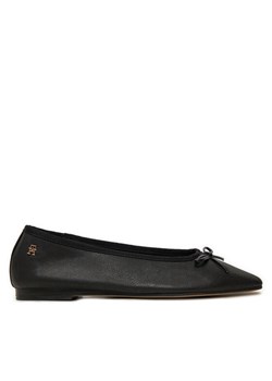 Tommy Hilfiger Baleriny Soft Leather FW0FW08355 Czarny ze sklepu MODIVO w kategorii Balerinki - zdjęcie 182605760