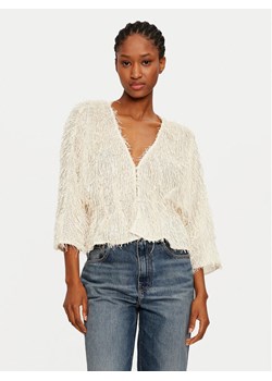 YAS Bluzka Isa 26034802 Écru Regular Fit ze sklepu MODIVO w kategorii Bluzki damskie - zdjęcie 182605762