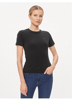 Tommy Hilfiger T-Shirt New Cody WW0WW40587 Czarny Slim Fit ze sklepu MODIVO w kategorii Bluzki damskie - zdjęcie 182605843
