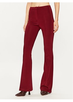 Pinko Spodnie materiałowe Hulka 100054 A04I Bordowy Regular Fit ze sklepu MODIVO w kategorii Spodnie damskie - zdjęcie 182605851