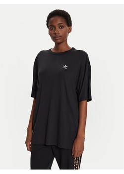 adidas T-Shirt adicolor Trefoil IU2408 Czarny Loose Fit ze sklepu MODIVO w kategorii Bluzki damskie - zdjęcie 182605943