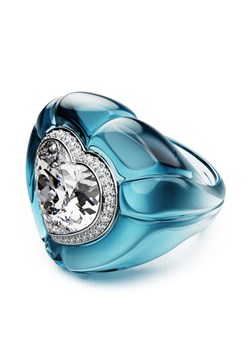 Swarovski Pierścionek Dulcis 5709965 Niebieski ze sklepu MODIVO w kategorii Pierścionki - zdjęcie 182606124