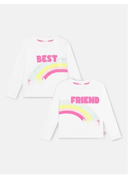 Billieblush Komplet 2 bluzek U15B94 Écru Regular Fit ze sklepu MODIVO w kategorii Bluzki dziewczęce - zdjęcie 182606192