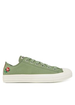 Converse Trampki Chuck Taylor All Star Rose Cross Stitch A13658C Zielony ze sklepu MODIVO w kategorii Trampki damskie - zdjęcie 182606323
