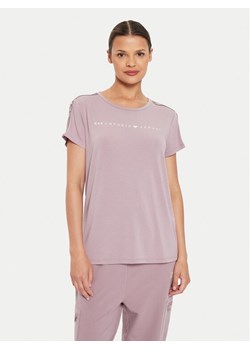 EA7 Emporio Armani T-Shirt 6DTT03 TJKUZ 1341 Różowy Slim Fit ze sklepu MODIVO w kategorii Bluzki damskie - zdjęcie 182606411
