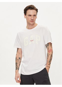 Gap T-Shirt 471777-08 Biały Regular Fit ze sklepu MODIVO w kategorii T-shirty męskie - zdjęcie 182606752