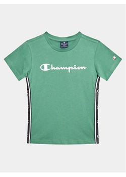 Champion T-Shirt 306329 Zielony Regular Fit ze sklepu MODIVO w kategorii T-shirty chłopięce - zdjęcie 182606853