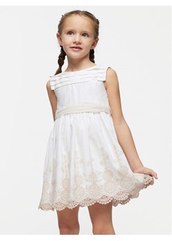 Mayoral Sukienka elegancka 3917 Biały Regular Fit ze sklepu MODIVO w kategorii Sukienki dziewczęce - zdjęcie 182606914