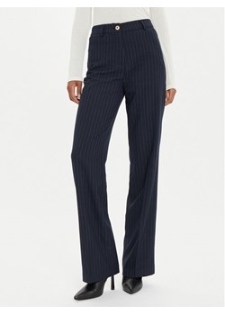 Morgan Spodnie materiałowe 242-PLENO.F Granatowy Flare Fit ze sklepu MODIVO w kategorii Spodnie damskie - zdjęcie 182606961